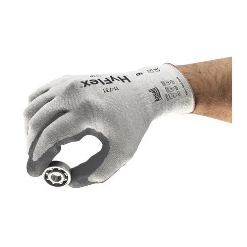 Ansell Sz 8 Lvl 2 GRY 1/Pr Poly KNITWRIST. 11-731-8
