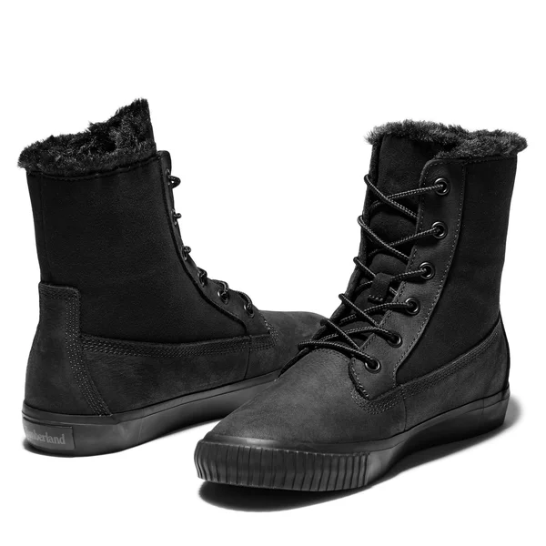 Timberland Skyla Bay Fleece Fold Down Black Nubuck - 6