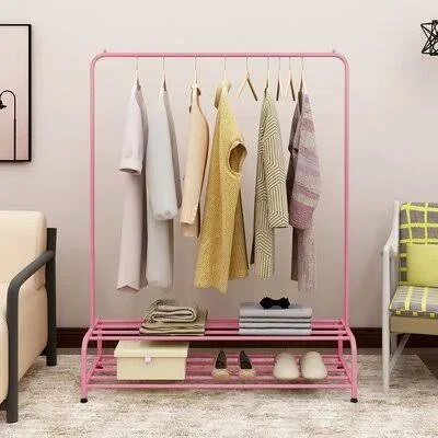 Mcshan 47.24&& W Garment Rack Rebrilliant Color: Pink