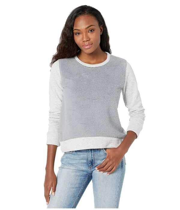 Marmot Women's Crew Neck Sherpa Sweatshirt - Xs - Grey Storm Heather