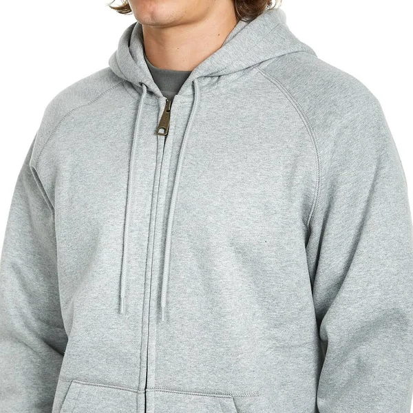 Carhartt WIP Hooded Chase Jacket - Grey Heather - Gold - M - Men
