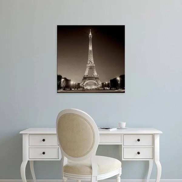 Easy Art Prints Alan Blaustein's 'Tour Eiffel #1' Premium Canvas Art - 24 x 24 - Classic Black Frame