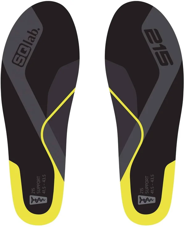 SQlab 215 Support Gold Mid Arch Cycling Shoe Insoles