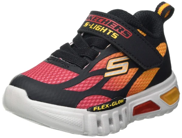 Boys Skechers Flex-Glow Trainers - Black