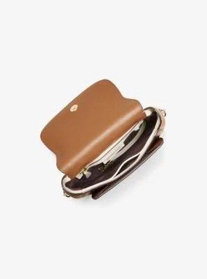 Michael Michael Kors Brown Jolene Small Saddle Crossbody