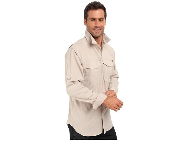 Columbia Men's Silver Ridge Lite Button Up Long Sleeve Shirt, Size: XL, Fossil