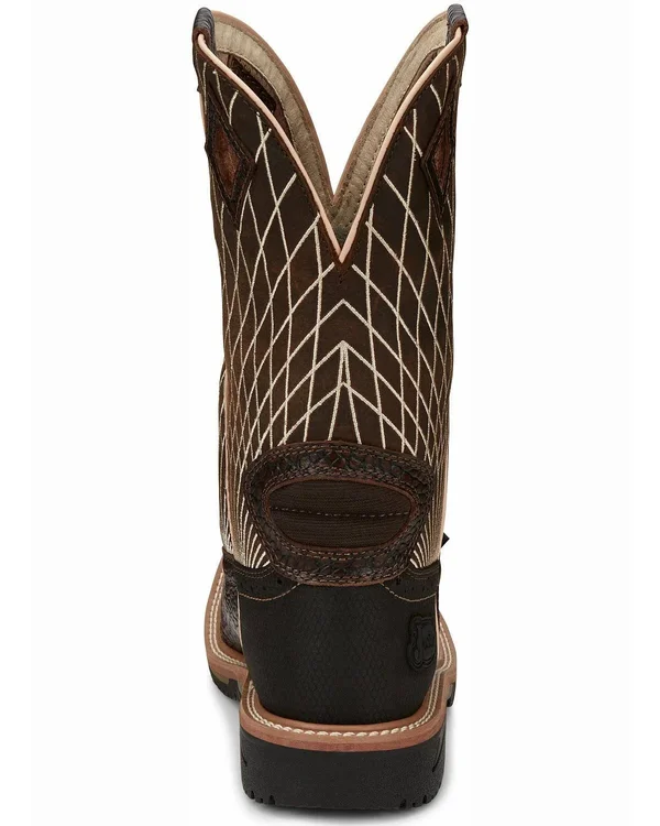 Justin Men's Derrickman Western Work Boots - Composite Toe