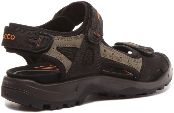Ecco Men's Yucatan Sandal Black, Mole, 43