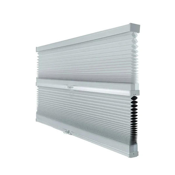 Chicology Cut-to-Width Gray Sheen 9/16 in. Light Filtering and Privacy Cordless Cellular Shade - 66.5 in. W x 72 in. L, Gray She