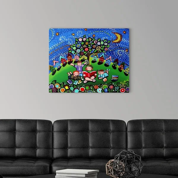 Reading Opens The Doors to The Imagination - Canvas Wall Art, 30x24, Great Big Canvas