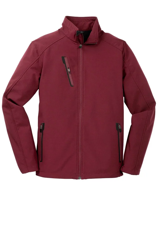 Port Authority J324 Welded Soft Shell Jacket - Garnet - L