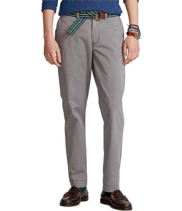Polo Ralph Lauren Men's Straight-Fit Stretch Chino Pants - Norfolk Grey