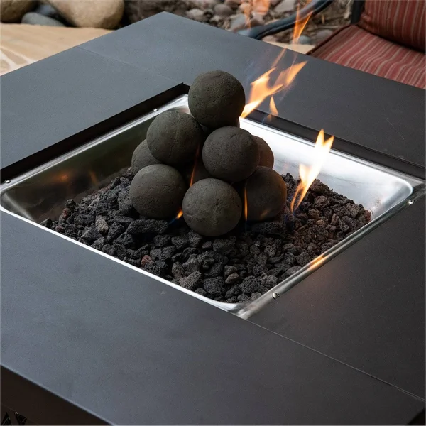 Pewter Gray, Ceramic Fire Balls, 2 inch Set of 30