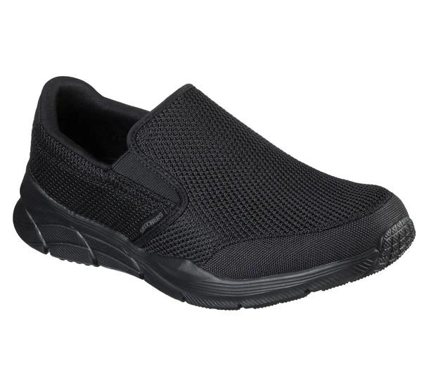 Skechers Men's Relaxed Fit Equalizer 4.0 Krimlin Slip-On, Black/Black