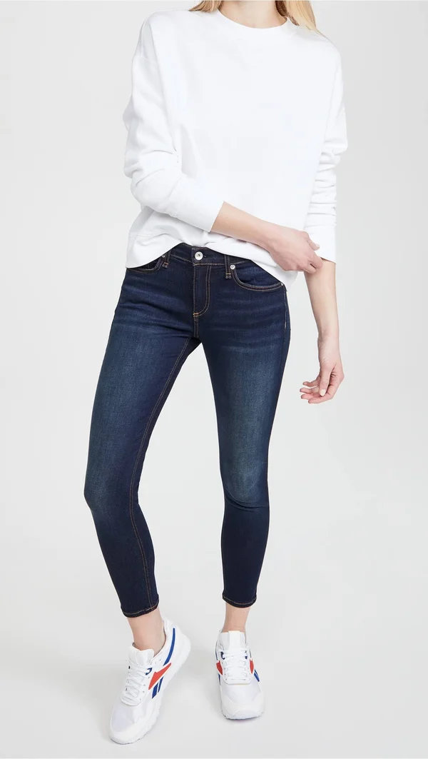 Rag & Bone Cate Mid-Rise Ankle Skinny Jeans - Carmen, Women's, 23