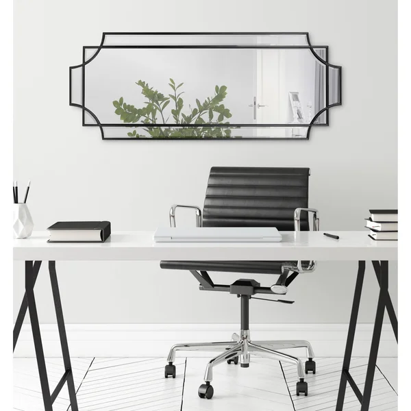 Kate and Laurel Minuette Decorative Framed Wall Mirror (18x24 - Silver)