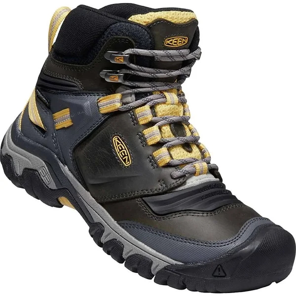 Keen Women's Ridge Flex Mid Waterproof Boot - 8 - Magnet, Ochre