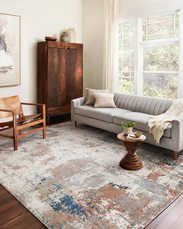 Loloi II Bianca BIA-03 Ivory Multi Rug - 6 ft 7 in x 9 ft 2 in