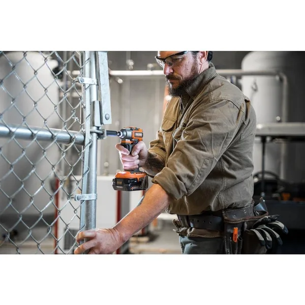 Ridgid 18-Volt Lithium-Ion Brushless Cordless Subcompact Impact Driver Kit with (1) 2.0 Ah battery, Charger, and Bag