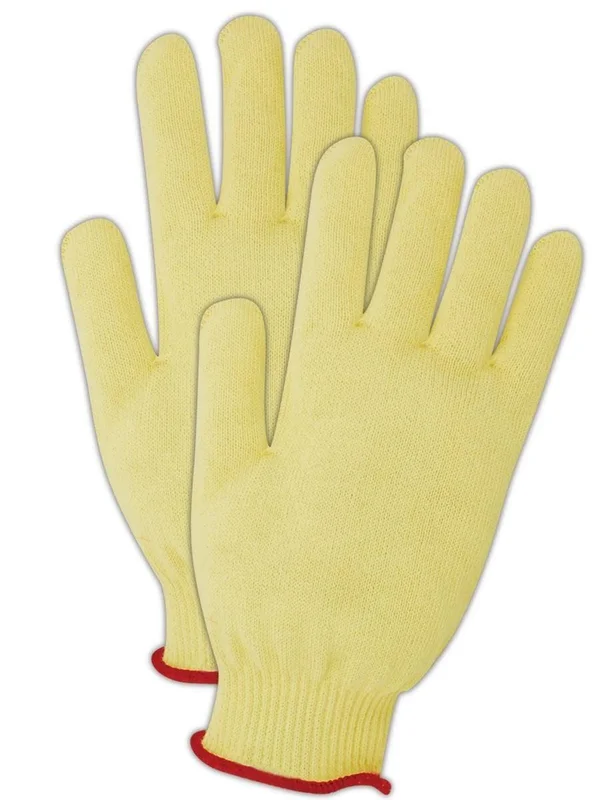 Magid CutMaster Medium Weight Kevlar Knit Gloves Size 7, 12 Pairs, Yellow