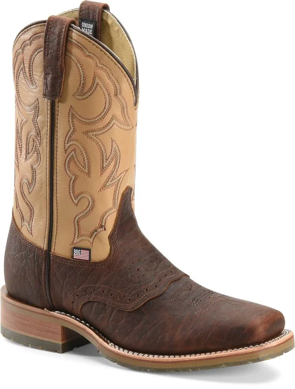 Double-H Men's Graham Steel Toe Light Brown Boots - Size 13