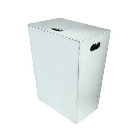 Rebrilliant Laundry Hamper with COVER - Size: Large, Silver