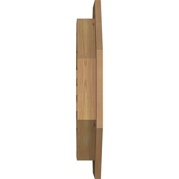 Ekena Millwork 30-in W x 30-in H Octagonal Gable Vent (35-in W x 35-in H Frame Size): Unfinished, Functional, Smooth Western Red