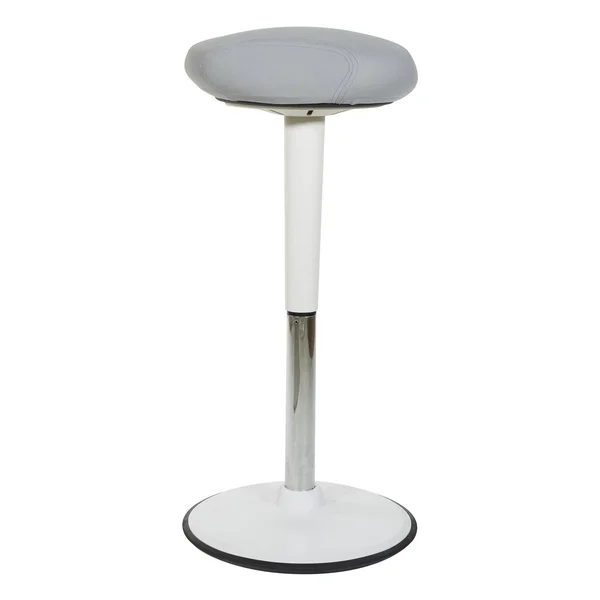 Active Perch Seat with White Frame and Orange Fabric 24x22-34x22