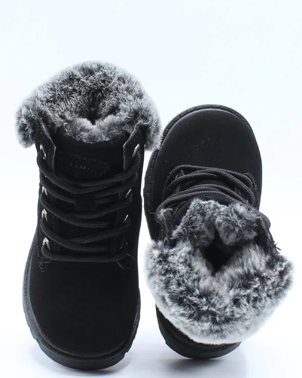 Lugz Empire Hi Fur T - Girls 6 Toddler Black Boot Medium