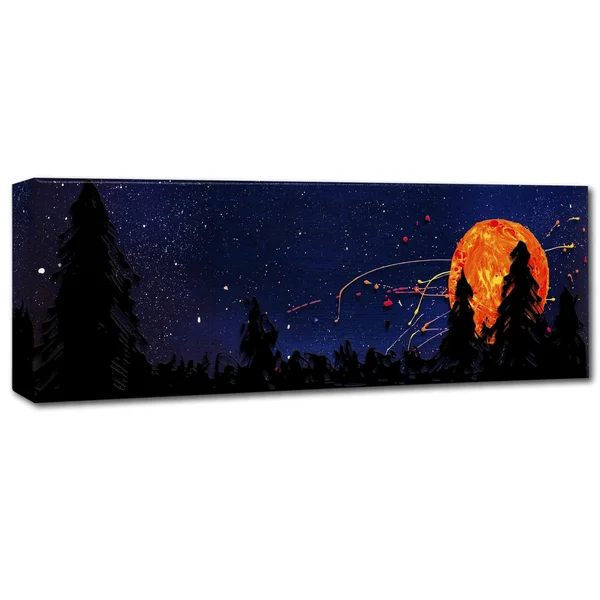 Trademark Global Roderick Stevens 'Washington Moonrise' Canvas Art