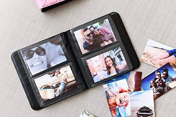 Kodak Printomatic Instant Print Camera (Blue) Gift Bundle with Photo Album