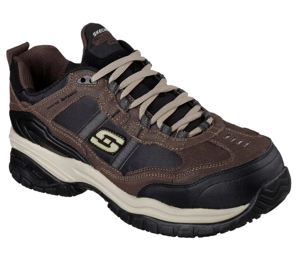 Skechers for Work Men's Soft Stride Lace Up - Black, 12 M US