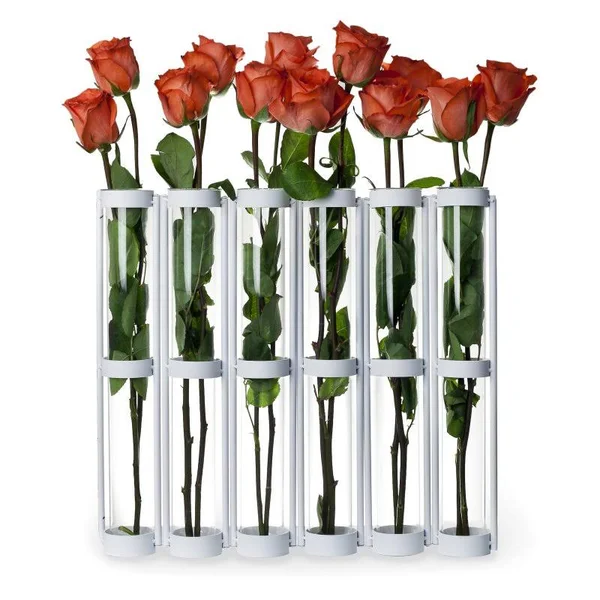 Danya B Tall Six Tube Hinged Vase