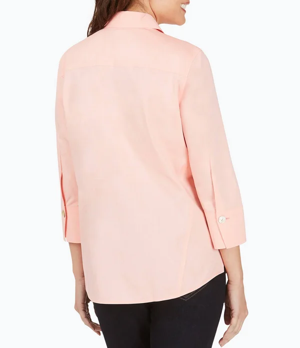 Foxcroft Paityn Non-Iron Cotton Shirt - Yellow - 4