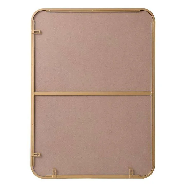 Elegant Decor MR802230BR Evermore 22 x 30 inch Soft Corner Metal Rectangular Mirror in Brass