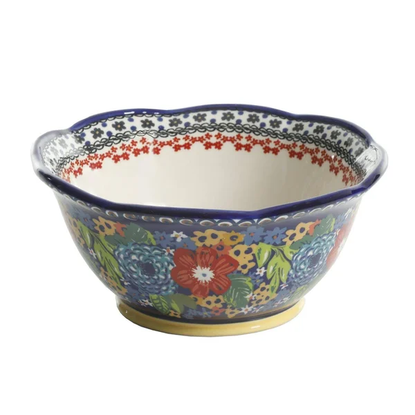 The Pioneer Woman Dazzling Dahlias 12-Piece Dinnerware Set - Cobalt