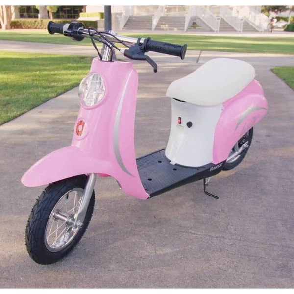 Razor Pocket Mod Miniature Euro Electric Scooter, Pink (Certified Refurbished)