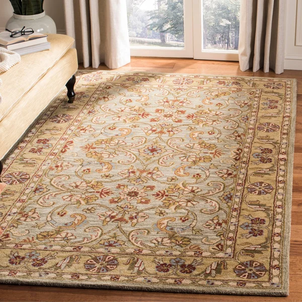 Safavieh 3& x 5& Classic CL324A Light Green, Gold Rug