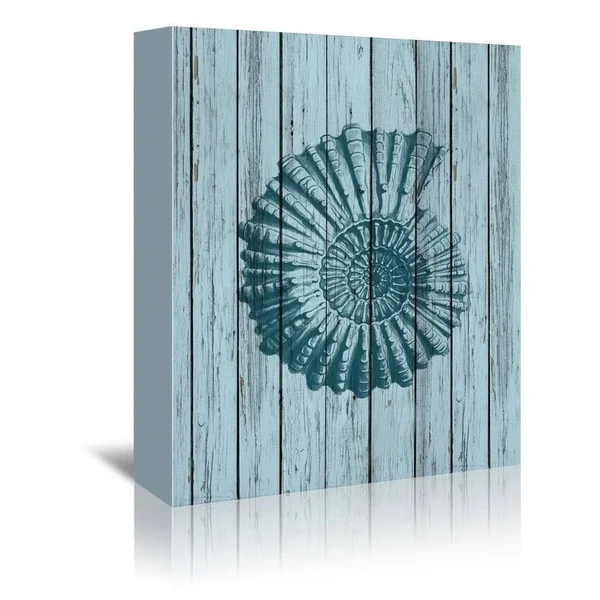 Americanflat 'Wood Shell 4' Gallery Wrapped Canvas - 16 x 20