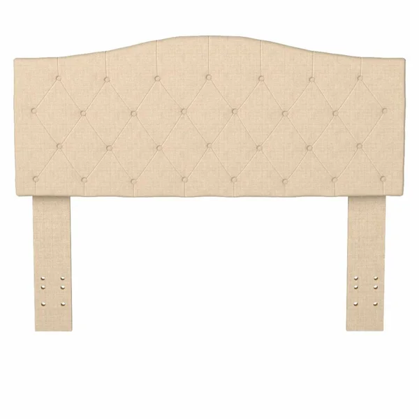 Furniture of America Stylish Button Tufted Penka Headboard - Beige