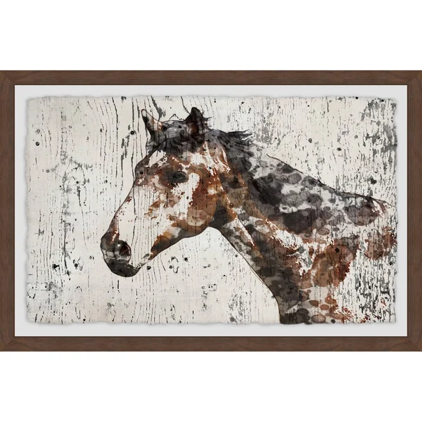 Marmont Hill Prize Horse Framed Print Wall Art