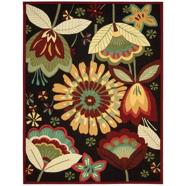 Nourison Fantasy FA12 8& x 10&6x22 Aqua Rug