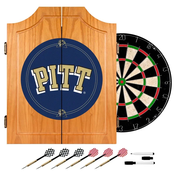 University of Pittsburgh Dart Cabinet Set