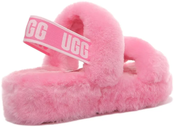 Ugg Women's Oh Yeah Sheepskin Slippers in Sachet Pink - Size 9