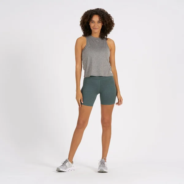 Clean Elevation Shorty by Vuori in Kelp Heather - Size Large