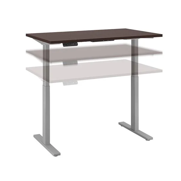 BBF Move 60 Series 48W Height Adjustable Standing Desk in Mocha Cherry