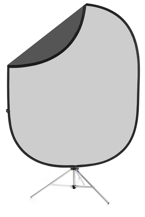 Savage 5x6& Collapsible Disc Reversible Background Kit Dark Light Gray