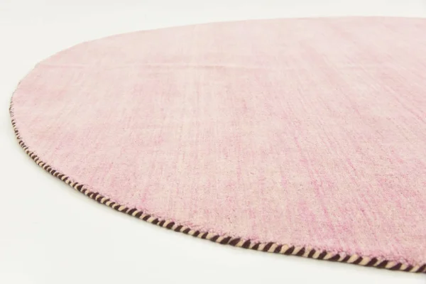 Unique Loom Solid Gava Pink 6 ft Round Area Rug
