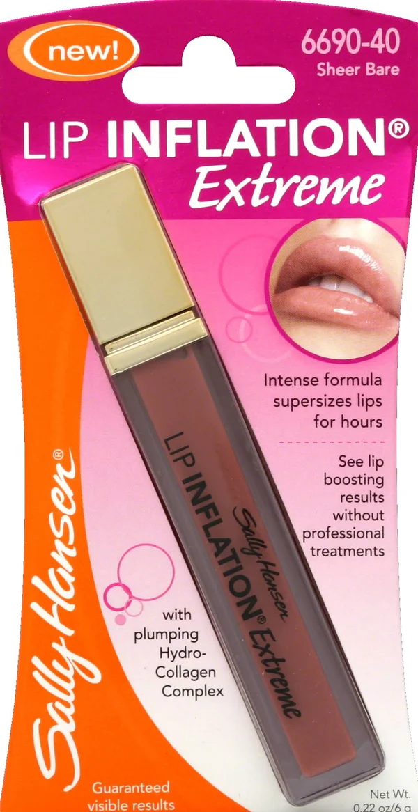 Sally Hansen Lip Inflation Extreme, Sheer Bare 6690-40 - 0.22 fl oz tube