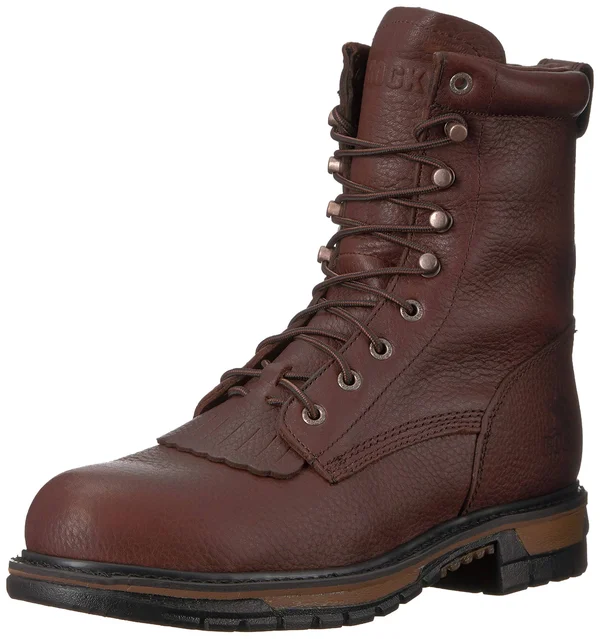 Rocky Original Ride Steel Toe Waterproof Lacer Men's Brown Boot 13 M